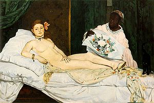 Edouard Manet, Olympia, oil on canvas, 1863, M...