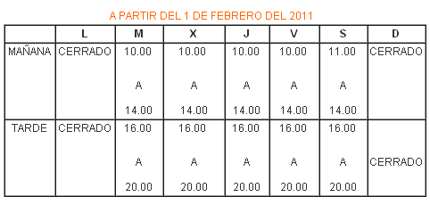 Tetuán Punto Joven Nuevos horarios