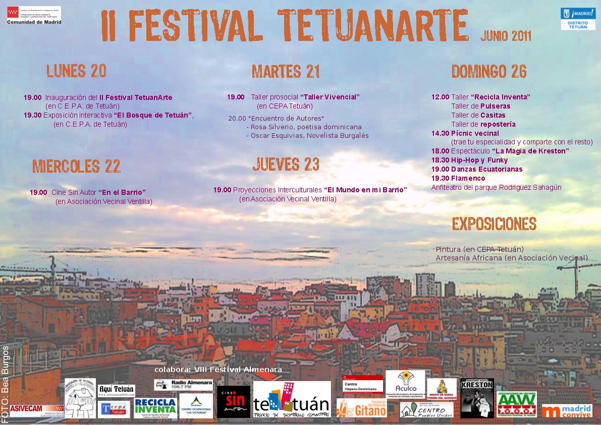 Fiestas de Tetuan, cartel