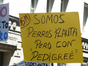 pancartas del 15m marcha 19 de junio