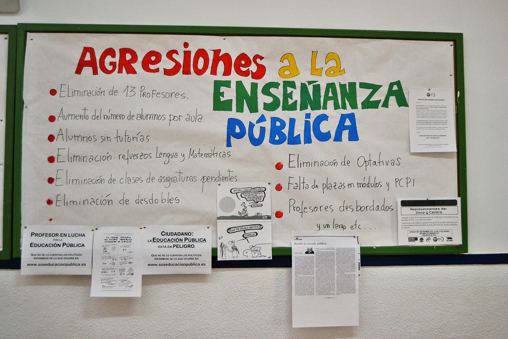 Problemas enseñanza pública española