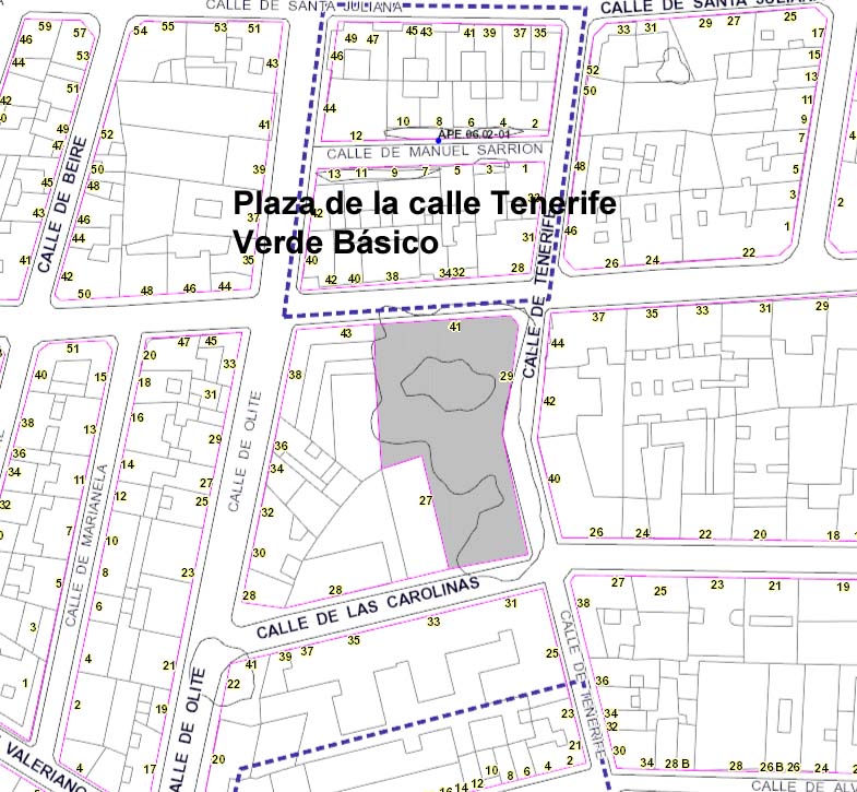 Jardines de la calle Tenerife y San Raimundo