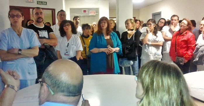 Trabajadores del Hospital de la Cruz Roja