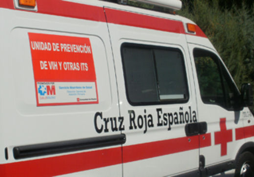 Unidad movil cruz roja