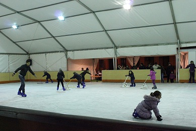 Pista de hielo Plaza de la Remonta. Foto: María Abarca