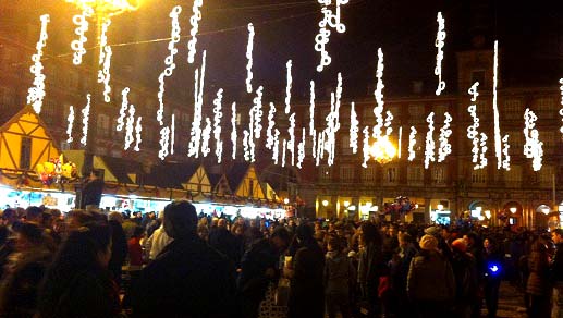 Mercadillo navideño Plaza Mayor. Foto: CallejoC