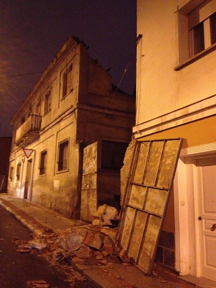 Estado en que quedó el edificio. Foto: Ángel Rodríguez