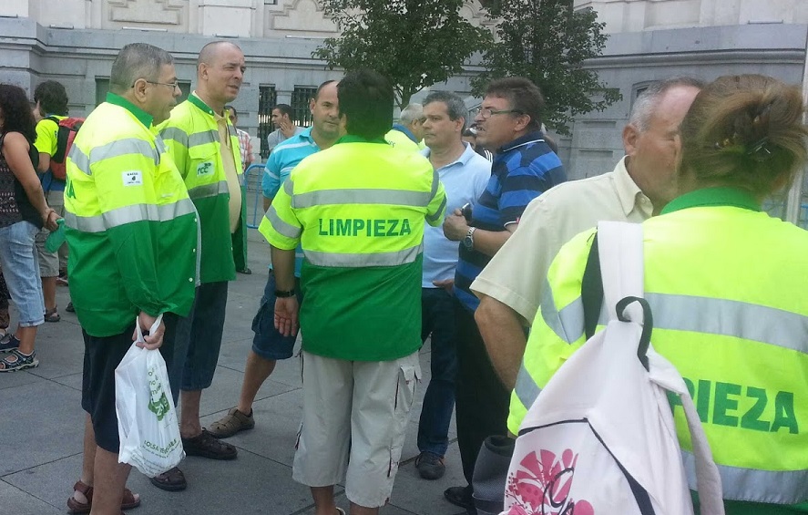 Trabajadores de limpieza