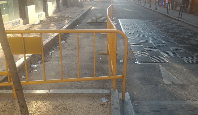 tetuan calzadas aceras paradas bus